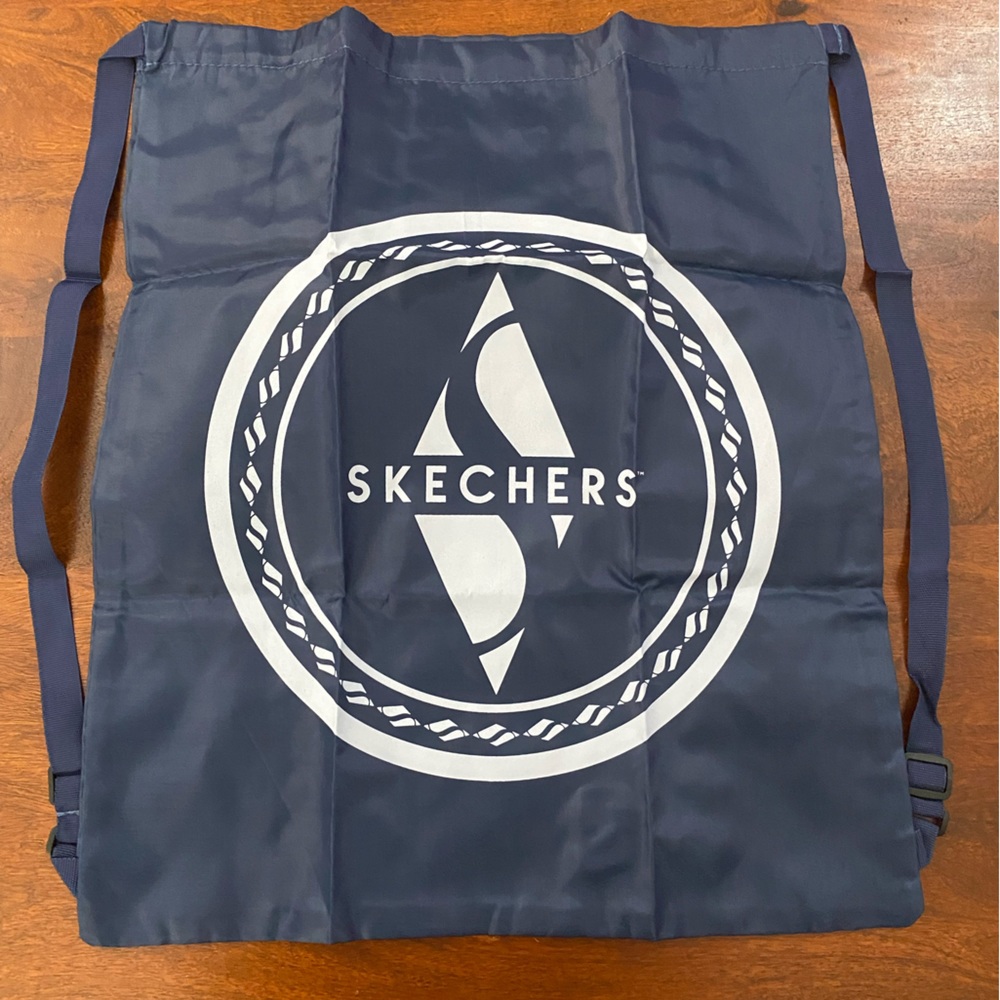 Sketchers Daypack Drawstring Backpack Blue 20x17 Reusable Bag Skechers

BIN